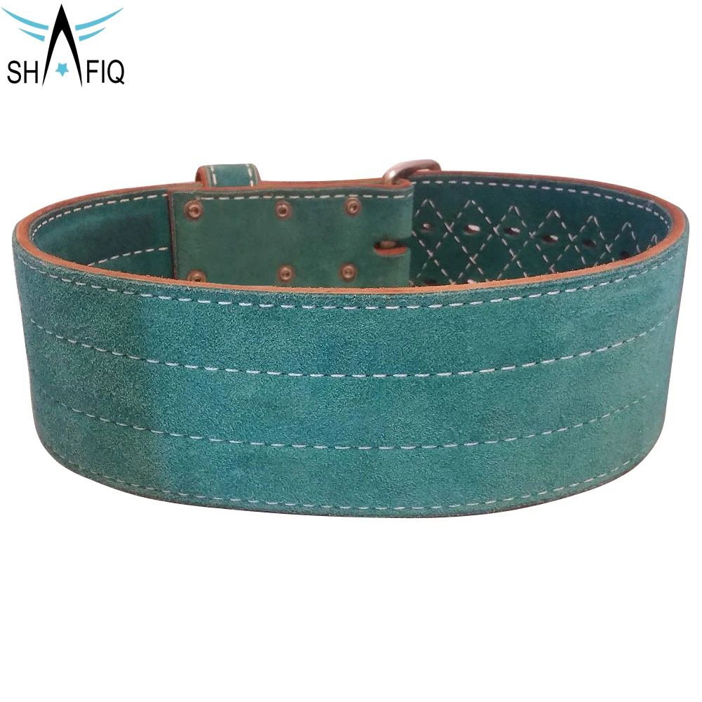 2022 New Design With Bodybuilding Leather Material And Weightlifting Double Pin Buckle Power Lifting Belt By Shafiq Sports