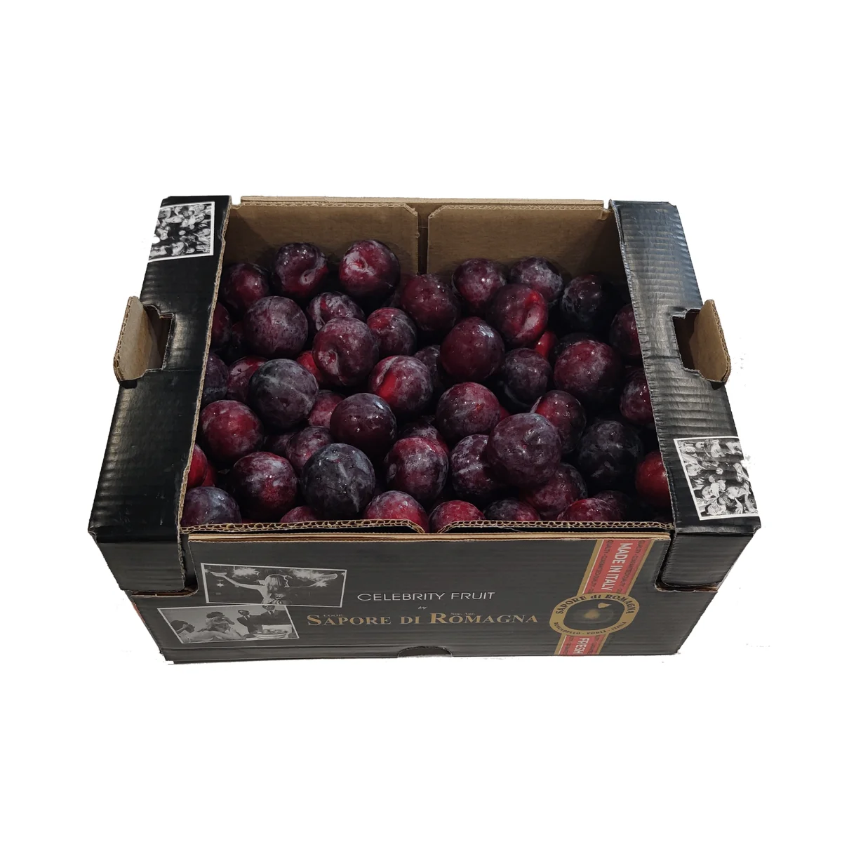 Итальянские свежие сливы, размер 55-60, 10 кг, фруктовая коробка знаменитостей, темная или красная кожа