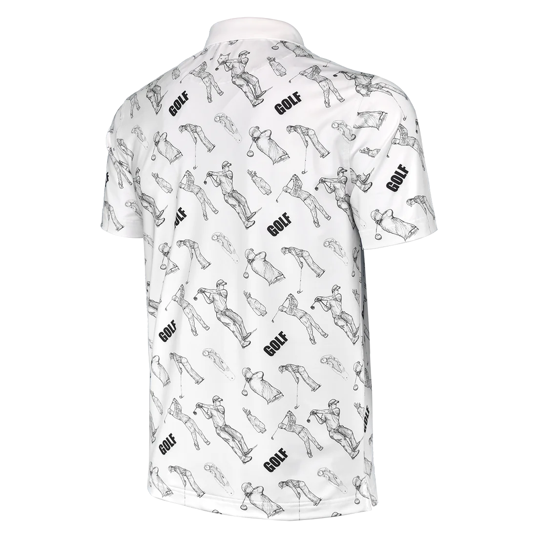 High End Polyester Spandex Pattern Sublimation Golf Polo Shirts Best Supplier OEM Breathable T-shirt Custom Logo Plus Size Shirt