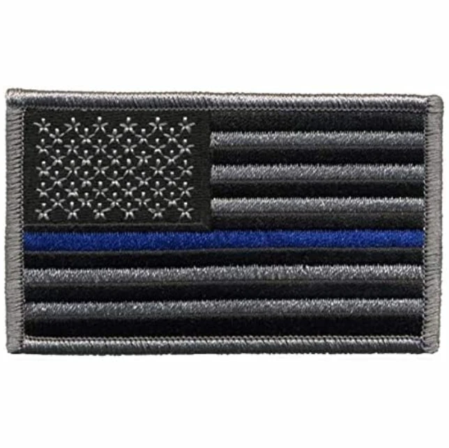 Tactical USA Flag Patch -Black & Gray- American Flag US United States of America Military Uniform Emblem Patches (2 Packs)