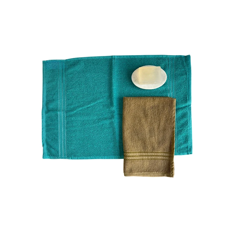 Custom Weight and Colors Available of Polycotton Material Superlative Quality Yarn Dyed Hand Towel at Discounted Price