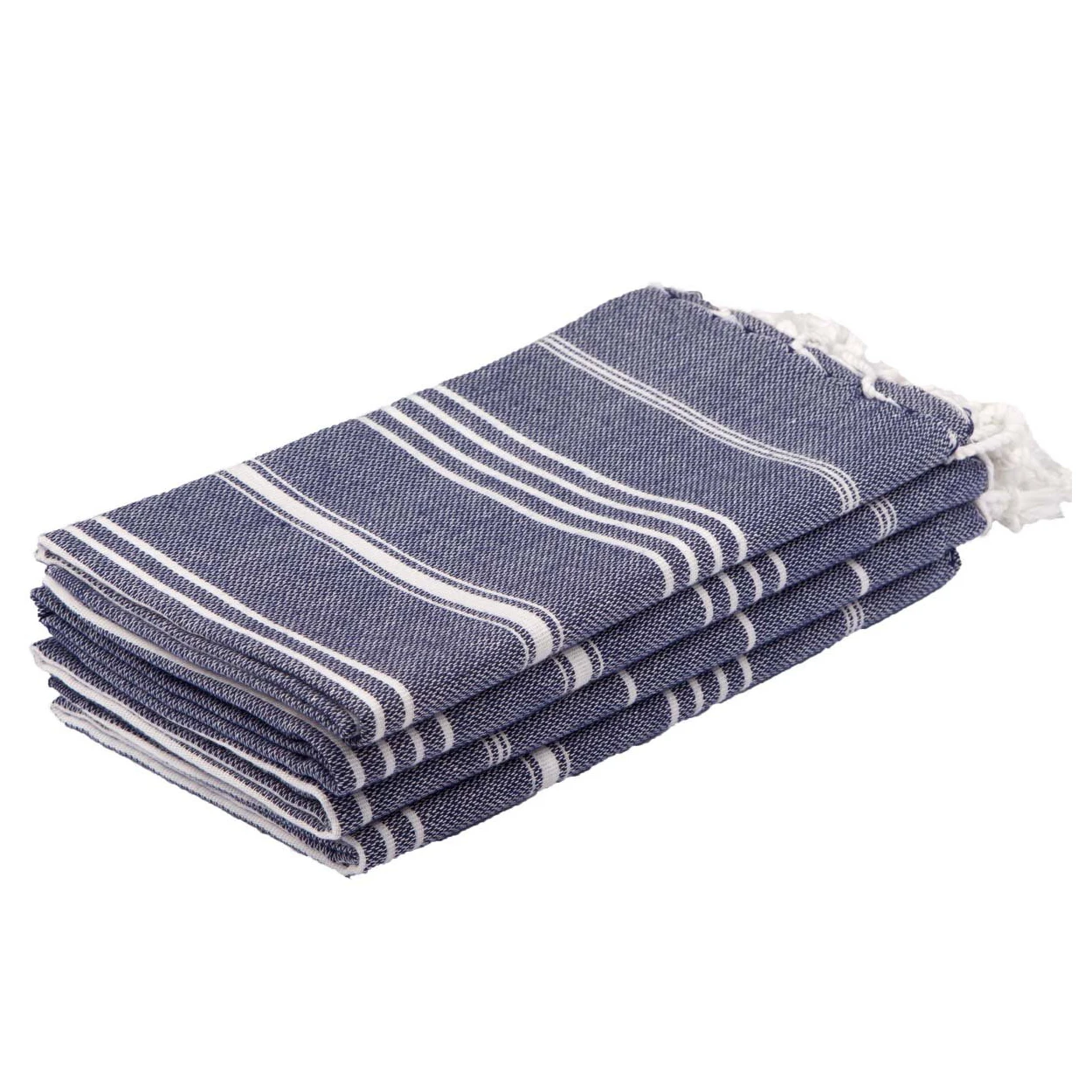 Blue Bath Hand Set of 6 100% Cotton Bathroom Hand 24x48 Inch Ultra Soft Spa Hand OEM ODM style customization logo