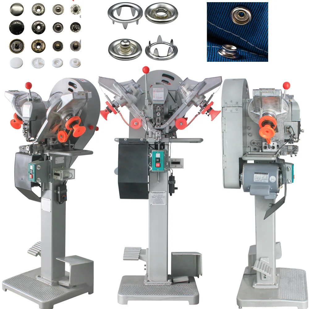 Кнопки заклепки застежки-кнопки ушко втулка металла пластиковые оснастки кнопка крепления машина автоматическая машина для пришивки пуговиц