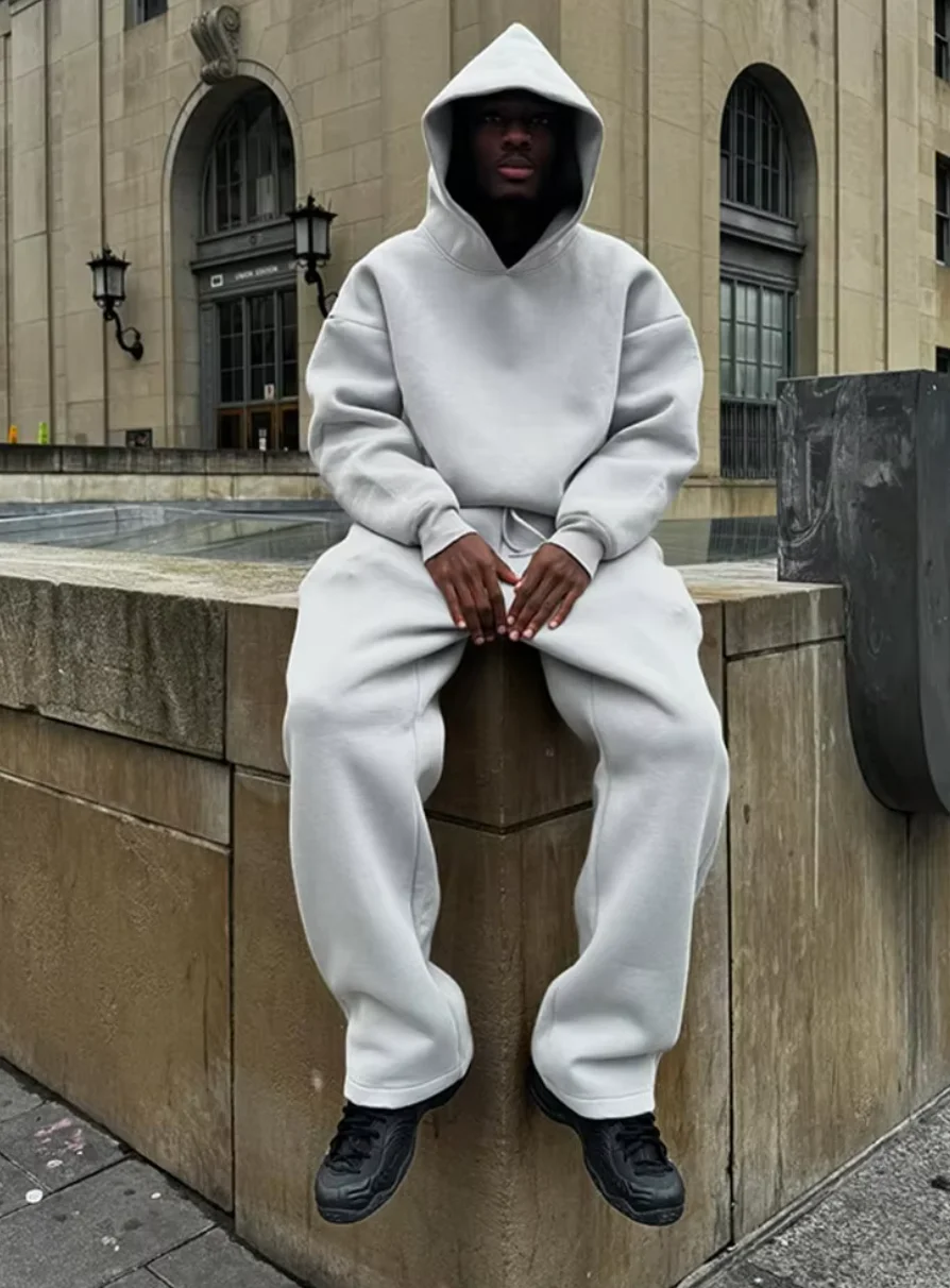 High Quality Acid Wash Flare High Quality Custom Men Tracksuits Set Workout Customize Tracksuit for Mens Training