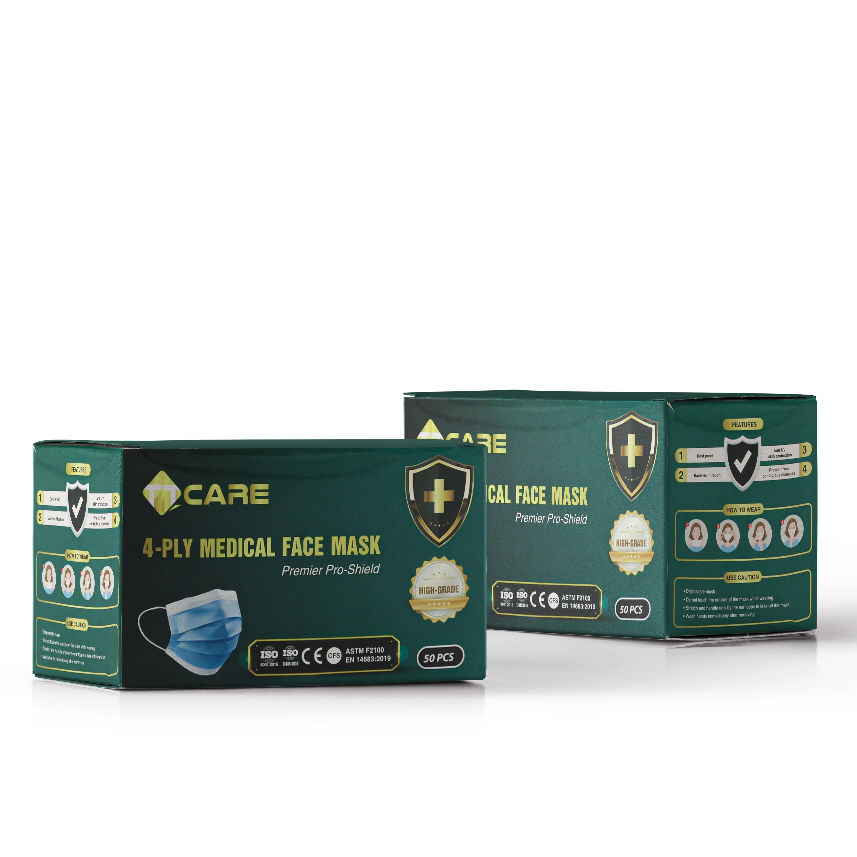 HIGH QUALITY ASTM LEVEL 3 DISPOSABLE MAS- TTCARE 4PLY Nonwoven Fabric