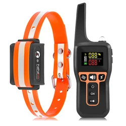 New Product Color Screen Shock Dog Training Collar Pet Training Products Electronic Bark Collar With Remote Control