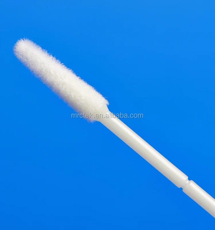 Safety Medical-Grade ABS Rod Flocking Head Cervical Swab For Gynecology / Cervical / Vaginal / Virus Sampling / HPV Detection