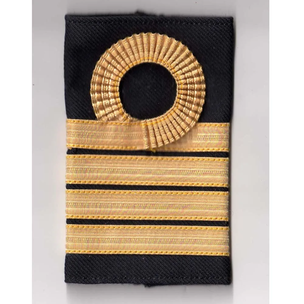 Supplier of customized high quality uniform Epaulet with embroidery star 2 bar shoulder board Slip on slider with embroidery