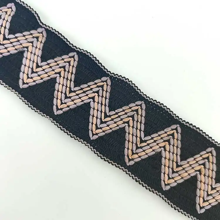Beautiful Eco-friendly Invisible Waistband Resistance Webbing High Quality Zigzag Elastic Trim Band