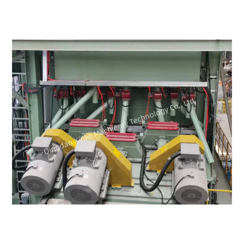 Horizontal Medium and Wide Strip Blast Cleaning system for transversal blast cleaning