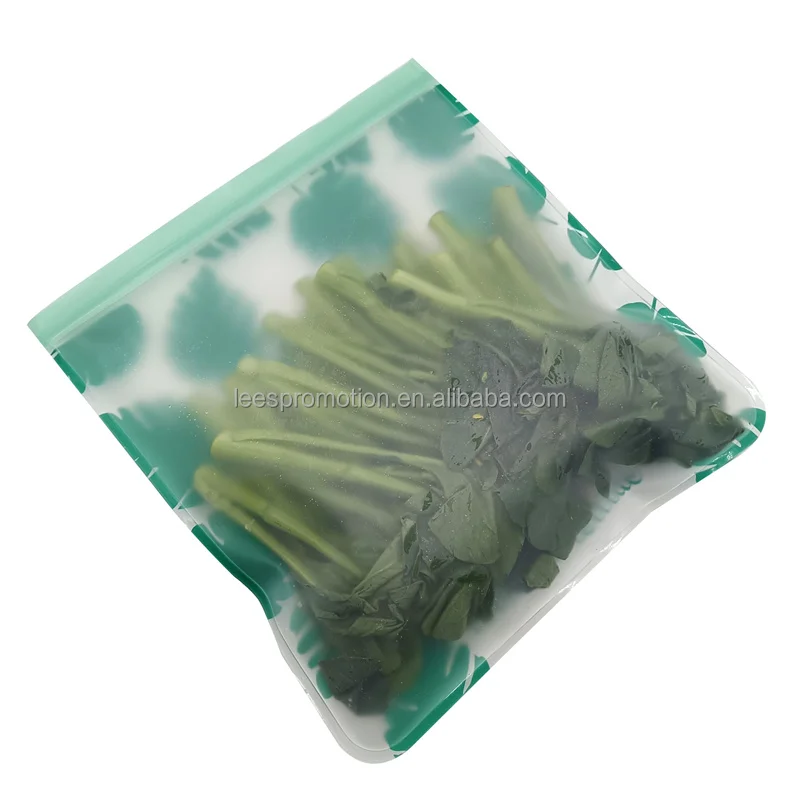 Hot selling reusable PEVA zipper snack bag sandwich snack bags for kids eco friendly plastic food storage bags