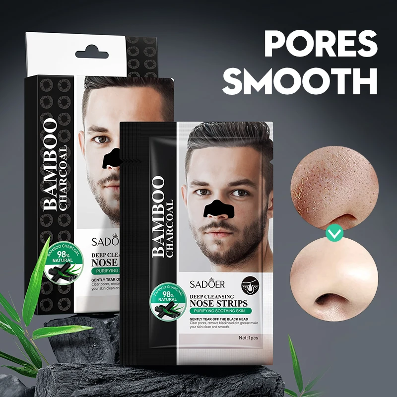 OEM SADOER wholesale new men women blackhead removal three steps oil control beauty skin care products nose mask set