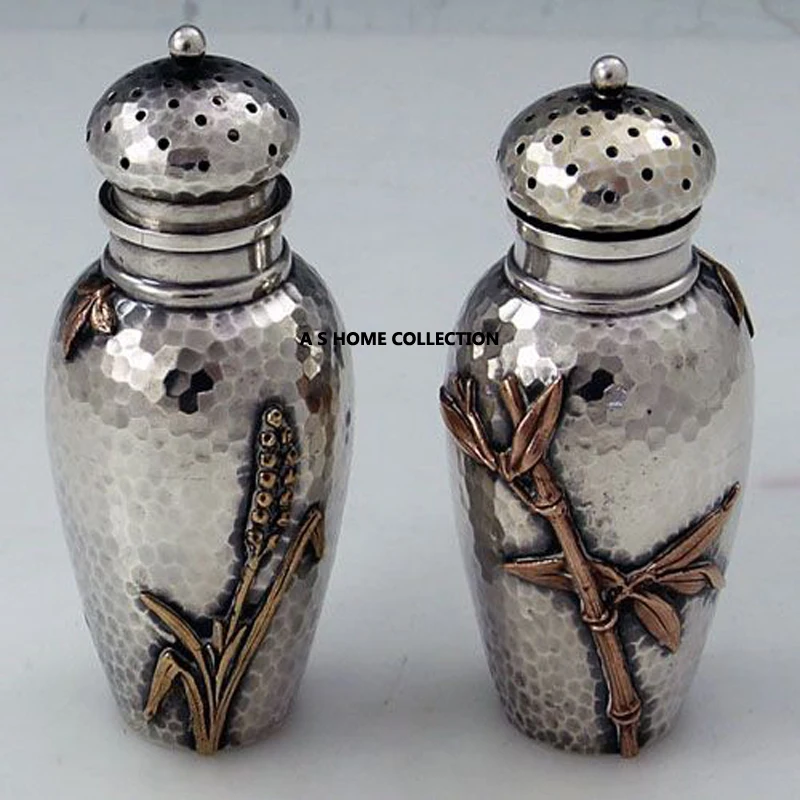 stainless steel wholesale mini glass bottle spice dispenser storage container jars sets salt and pepper shaker