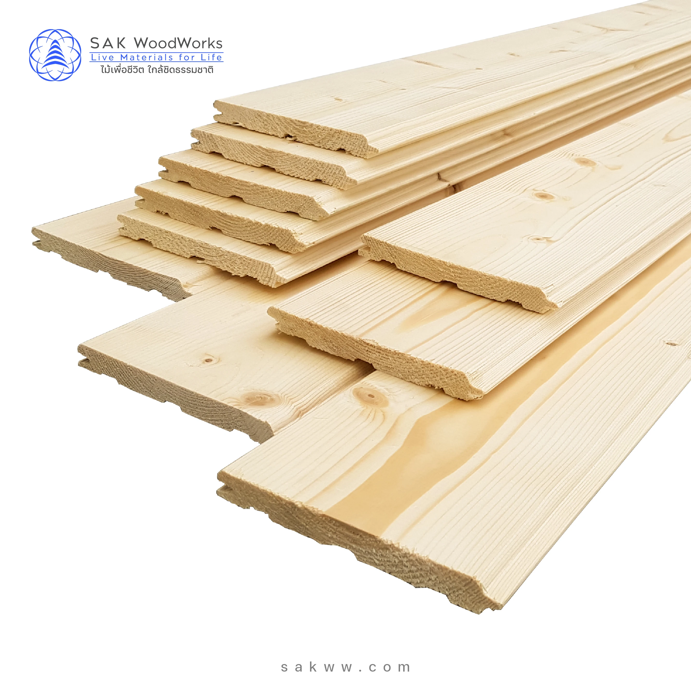 SAK WoodWorks Northern Russian Pine Spruce Tongue and Grooved Sidings Best Quality for Wall Ceiling Panels