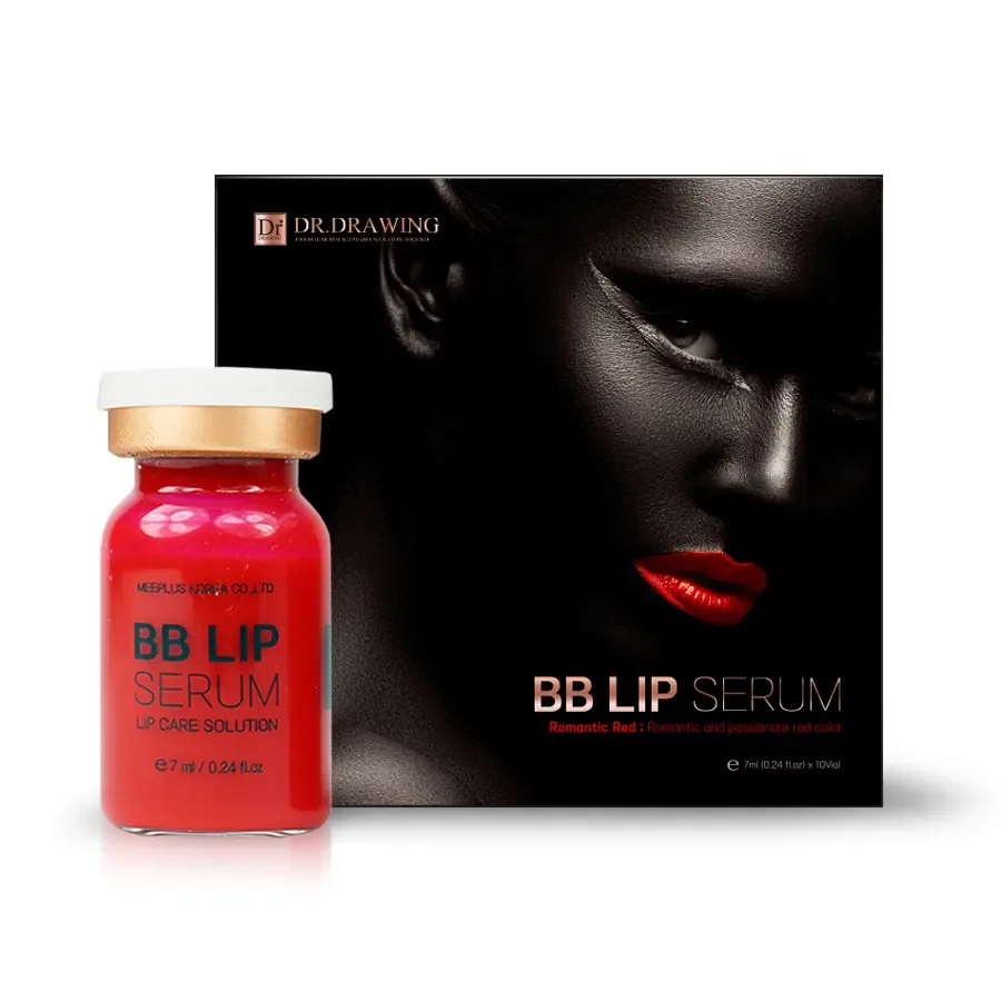 Частная Марка vegan [BBLIP Red] Korea DR. Рисование BB губ светящаяся мезо Сыворотка для полупостоянного MTS доступна OEM