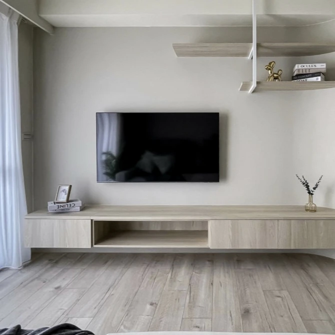 wooden decoration family long tv stand cabinet