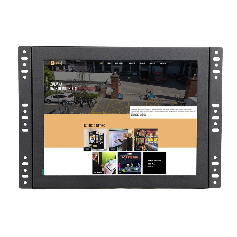 10 inch Open Frame Touch Screen Monitor With IP65 UHD Capacitive Touch Screen Monitor Display