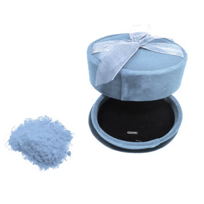 Custom Order 0.6mm 1.5D Blue Color Polyamide Flock Fiber Nylon Fiber EGP-0539 Customizable
