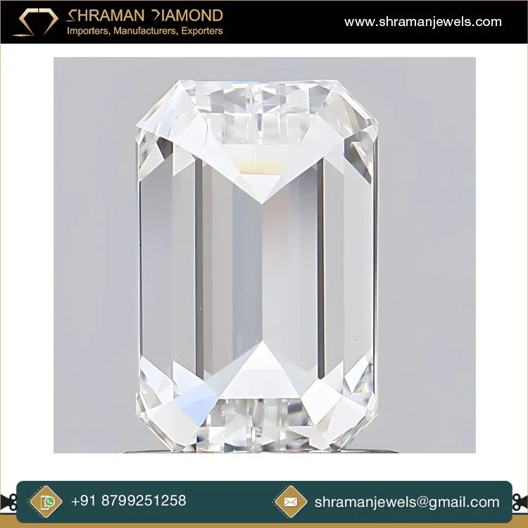 Indian Supplier of Best Quality 4.5 Carat VS1 Clarity IGI Certified Emerald Cut Lab Grown Loose Diamonds at Competitive Price