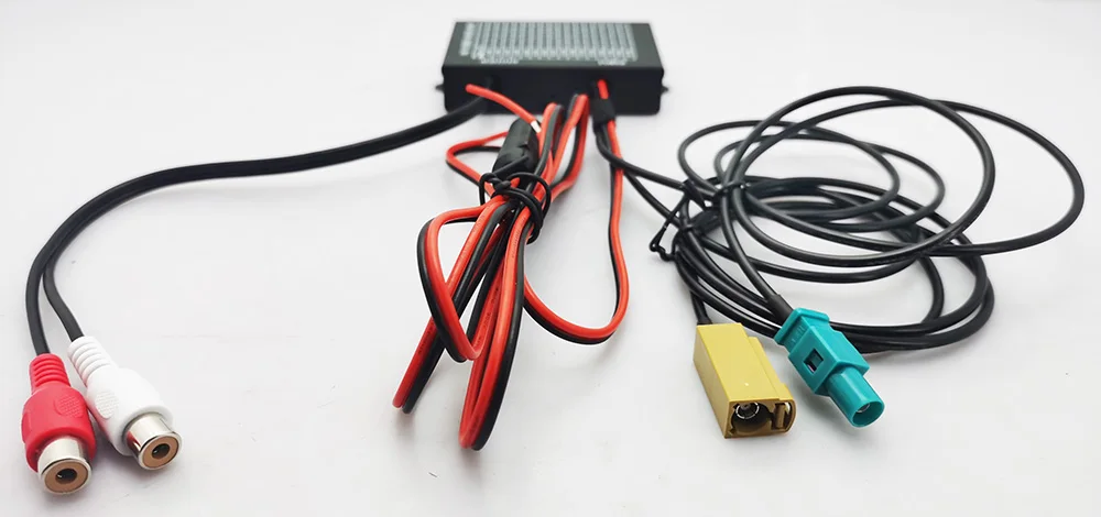 wire fakra FM transmitter for European original car 16 select frequencies FM stereo Modulator PLL cord not wireless