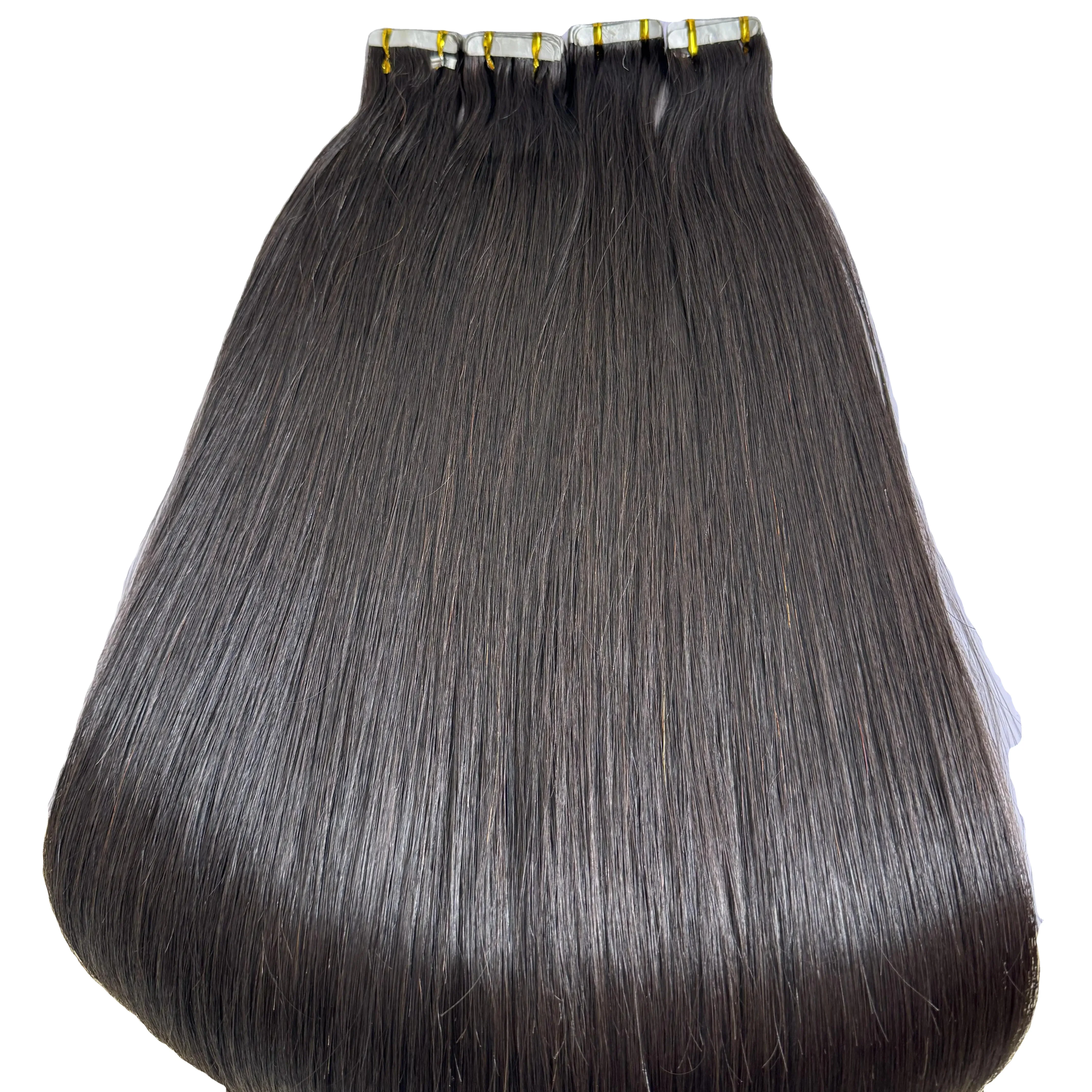 Factory Direct Selling Raw Cuticle Aligned Virgin Hair Tape in Human Hair Extensions Vietnamese Human Hair Extension