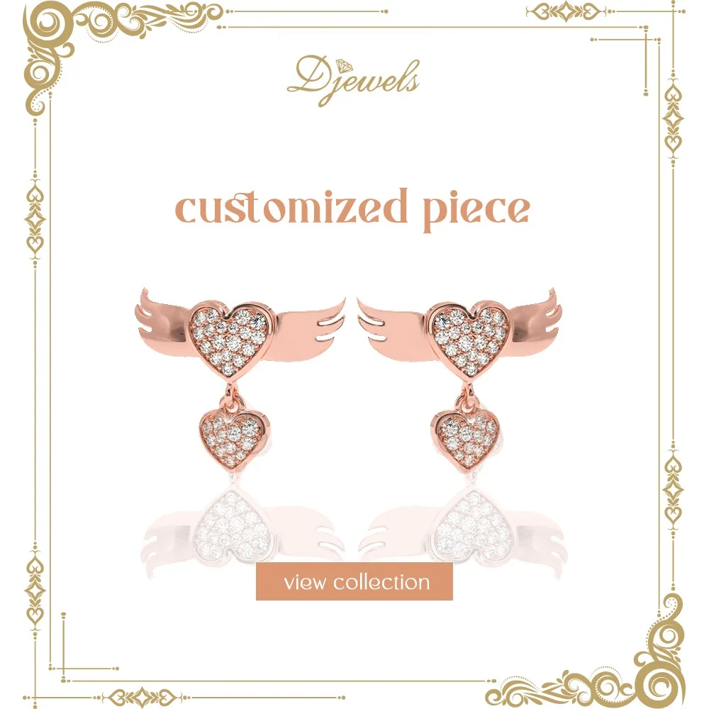 Diamond Earring Christmas & New Year Jewelry Girls Real Diamond Earring 2022 Sale Super September Solitaire Earring at Wholesale