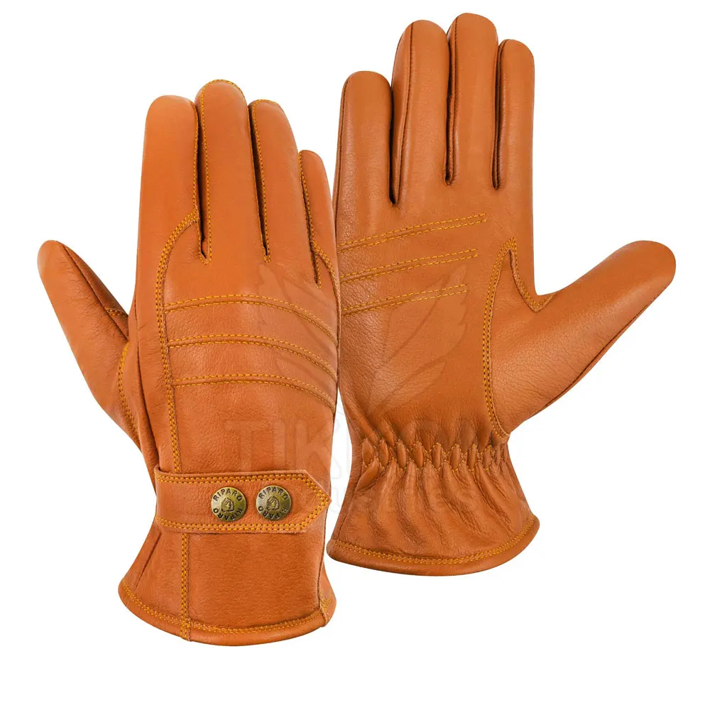 Top Selling Leather Gloves Design Your Custom Logo Leather Gloves Casual Wear Leather Gloves