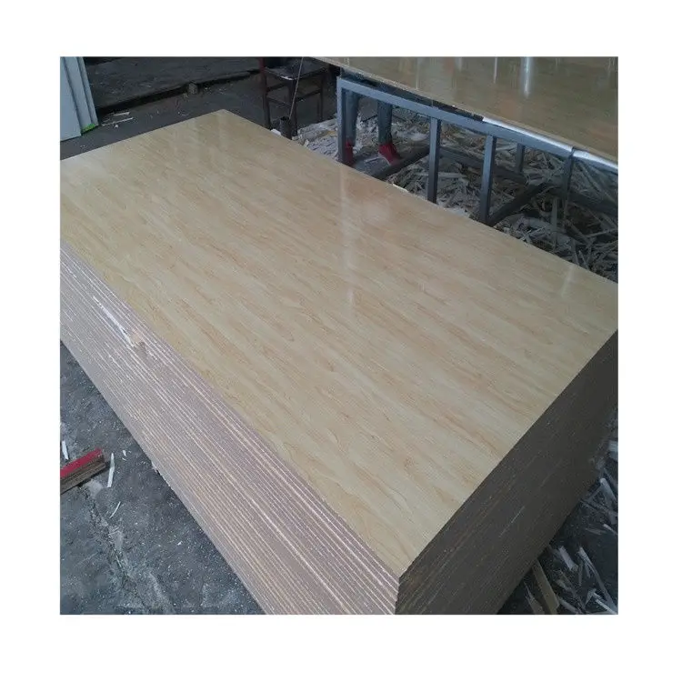 Dongguan Rongxin 1220*2440*18mm Melamina Laminated Plywood 13 Ply 18 Ply Melamine Plywood