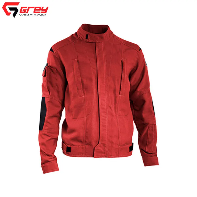 Fire Fighting Suit for Fireman Pants Coat Red Set PVC Layer Anti-High Temperature Fire Emergency Professional Rescue Suit