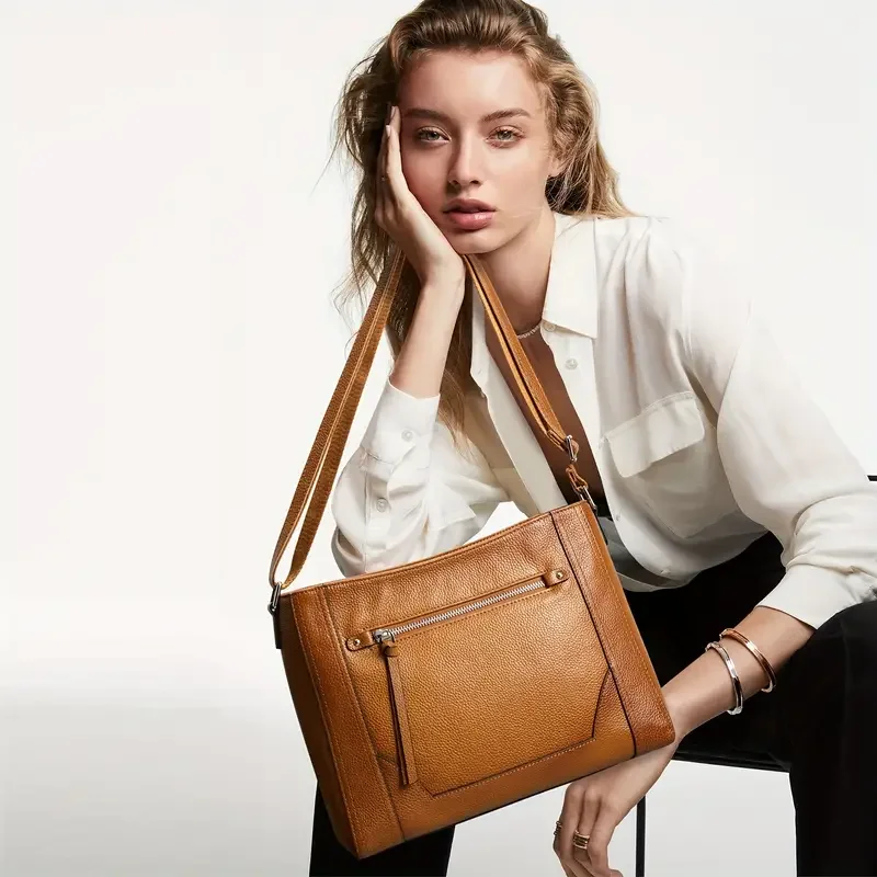 Real Leather Small Purses And Handbags For Women Summer Cowhide Leather Messenger Phone Hand Bags daily use ladies