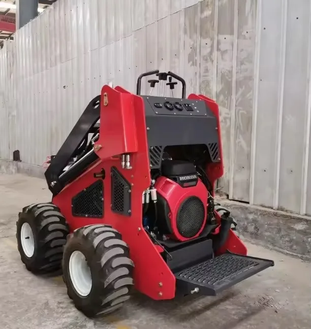 Mini 380 Kg Skid Steer Loader Backhoe Farm Tractor with Track for Sale for Loaders Work