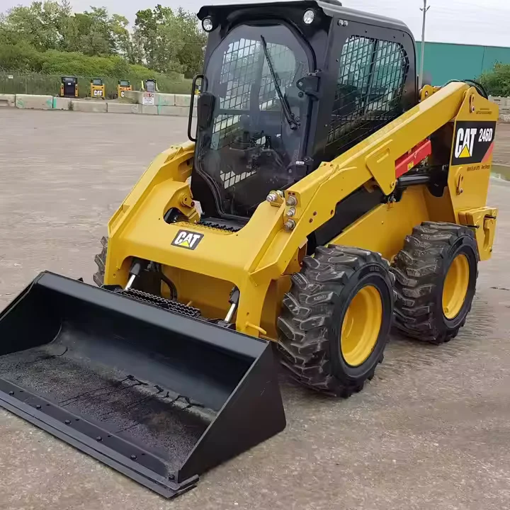 small skid steer loader caterpillar 246d 246b loader