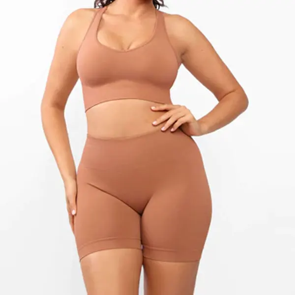 High Quality ECO Friendly Fitness Clothing Women Gym Clothes Kit Sweat Suit Butt Lift Women Long Sleeve 2 Piece Yoga Sets