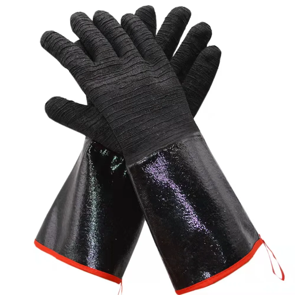 Hot Sale 14 Inches Bbq Grill Oven Gloves,Heat Resistant-smoker,Cooking Barbecue Gloves Barbecue Neoprene Gloves