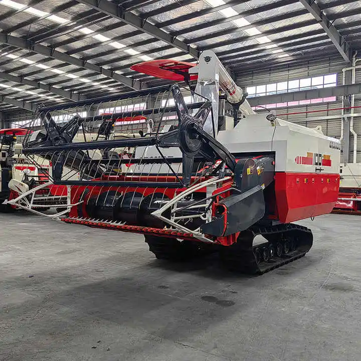 Hot selling combined rice harvester 65kw wheat harvester fully fed combined harvester Cheap price