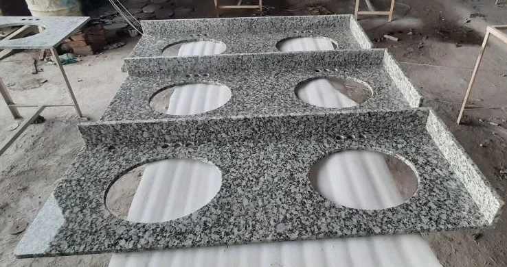 30mm x 20mm Customized Indian Natural Stone Supplier Pearl White Granite Slabs Countertops and Floor Tiles for US Market