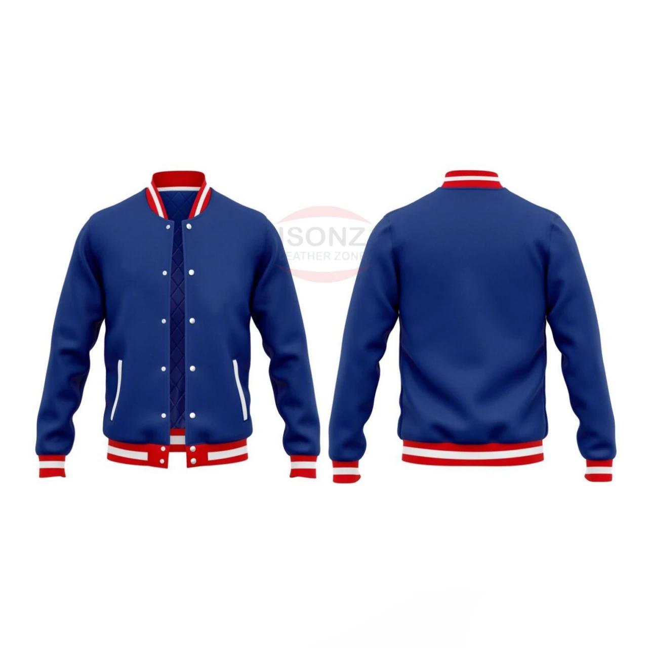 2024 Высококачественная шерстяная куртка-бомбер из натуральной кожи