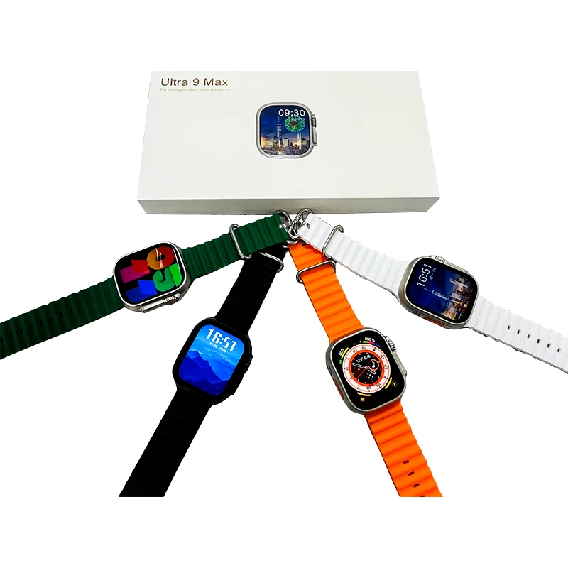 Newest AMOLED Ultra 9 Max 49mm Watch S8 Inteligentes Reloj GS8 N8 HK8 i8 T800 Series 8 Smart Watch