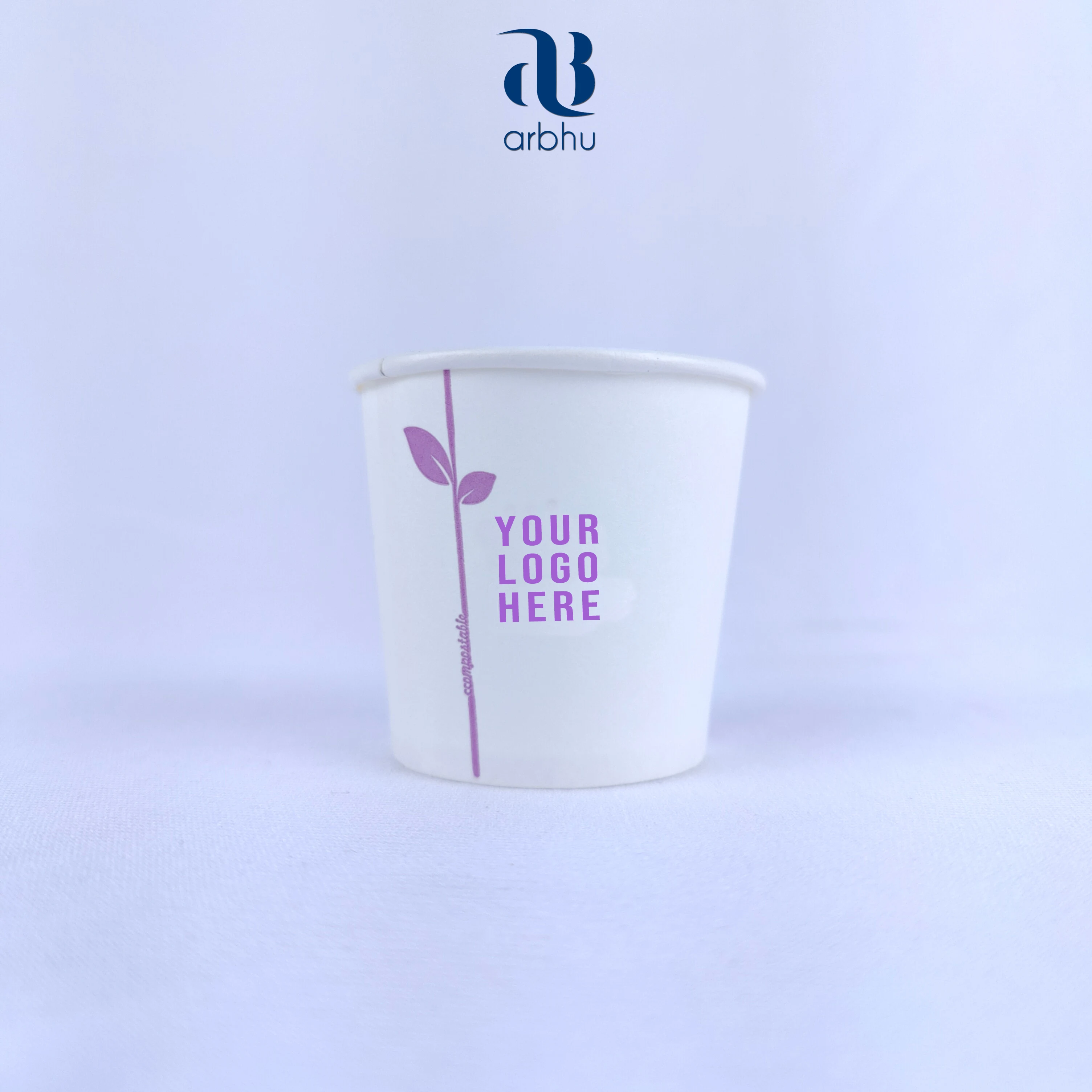 3 Oz biodegradable eco-friendly custom logo printed Paper cup  | Disposable Use and Throw Single Wall Paper Cups