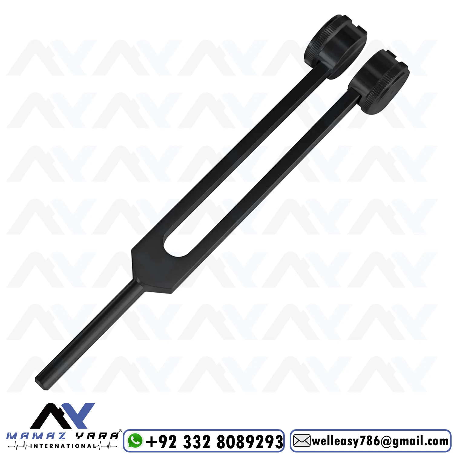 3 Pcs Tactical Black Tuning Forks Set C128 & C512 & Taylor Hammer German Grade Or Quality Hospitals Clinics