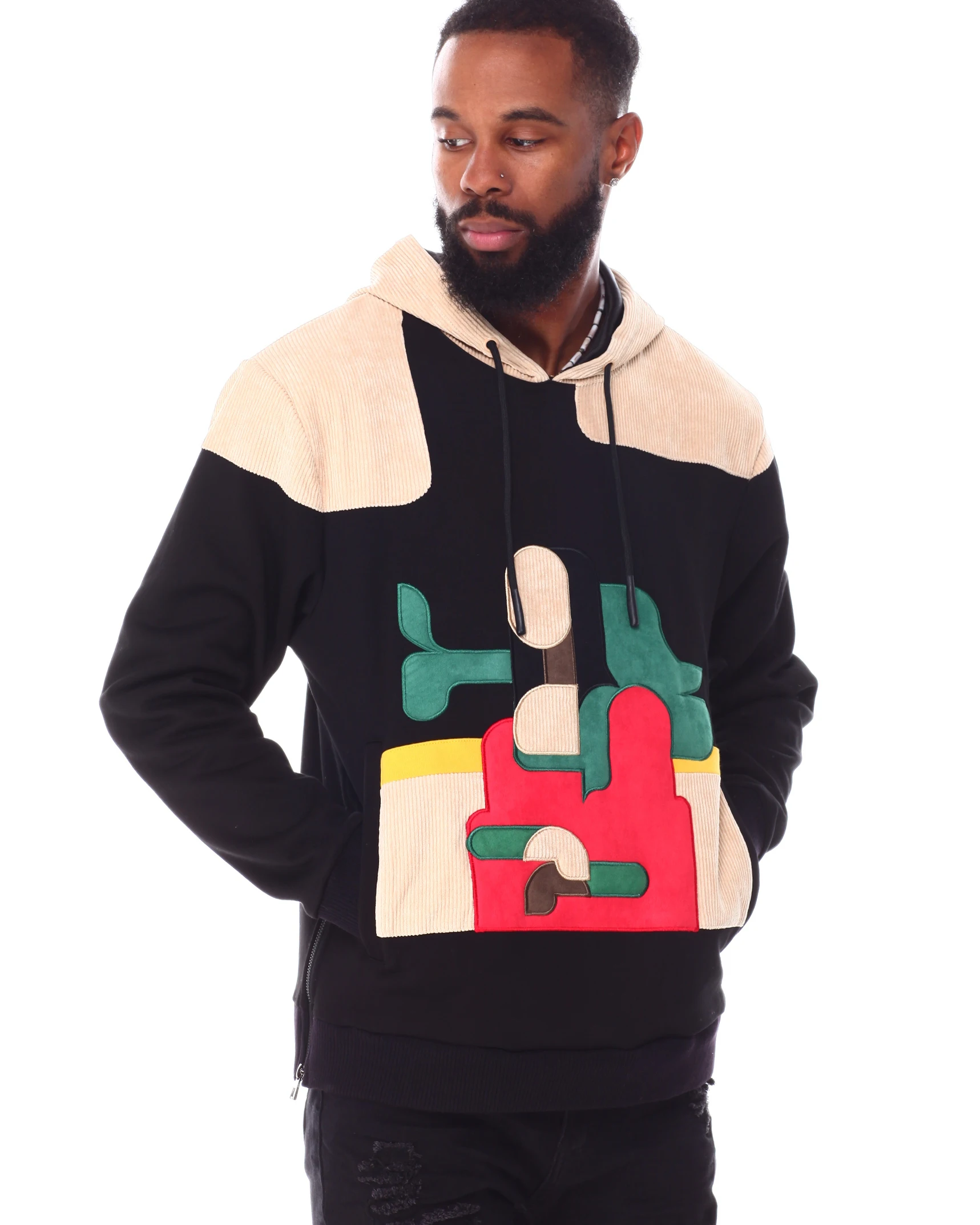 High Quality Plain Custom hoodies bottom side zip unisex Hoodie Sport Wear Pullover Hoodies For Men new style