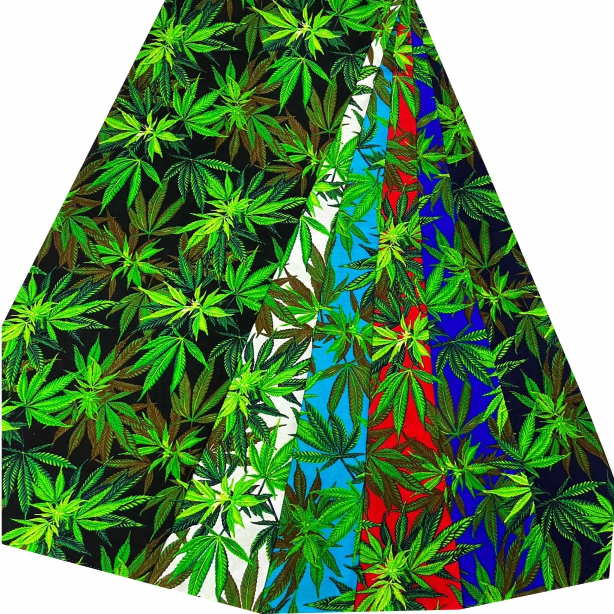 Rasta Reggae Lion and Green leaf Multiway Sarong Wrap