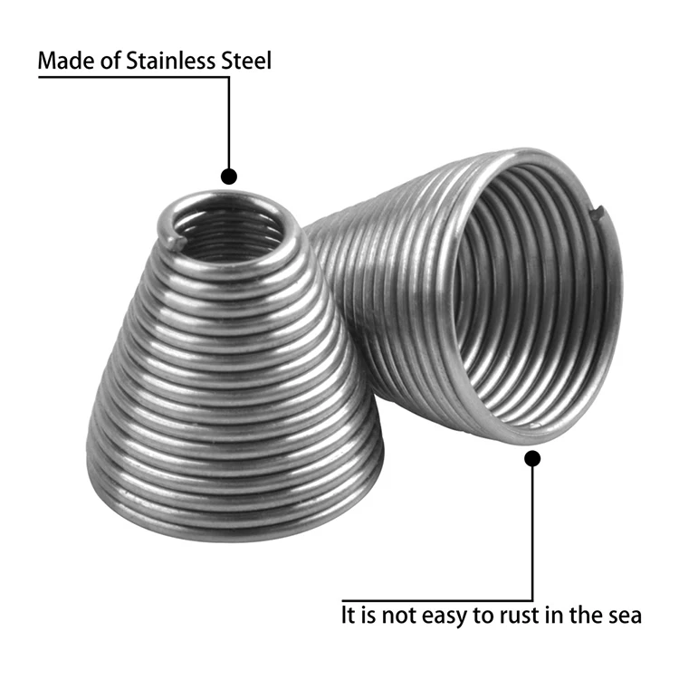 Stainless Steel Ballyhoo Bait Rigging Springs Jig Fishing Rig Saltwater Fishing Bait Accessories