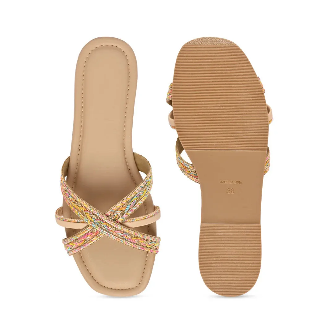 New Design women sandal slipper for minimal look Elegant stylish ladies slipper for summer 2024 ethnic, casual, outdoor sandals