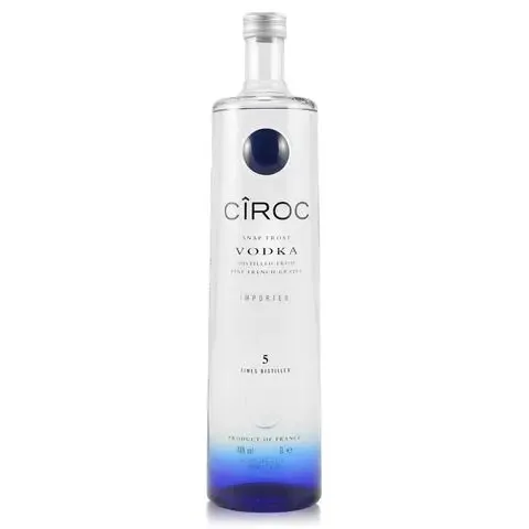 Высокое качество премиум Ciroc прозрачная водка ячменя и пшеничных ингредиентов бутылка упаковка оптом цена