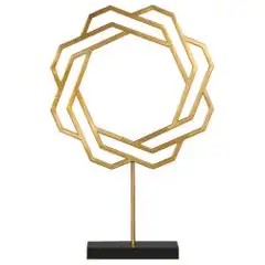 hot selling aluminum leaf shaped sculpture nickel plated metal decorative ornaments wholesale price metal sculpture in new style