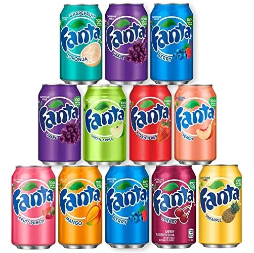 Factory direct carbonated drinks fanta 500ml fruity soda