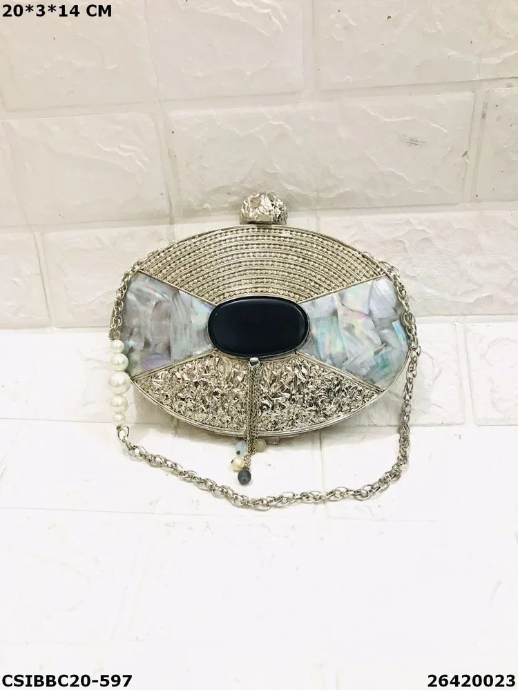 best vintage exclusive mother of pearl hand clutch bag for women and girls best evening hand purse from AALIYAN IMPEX