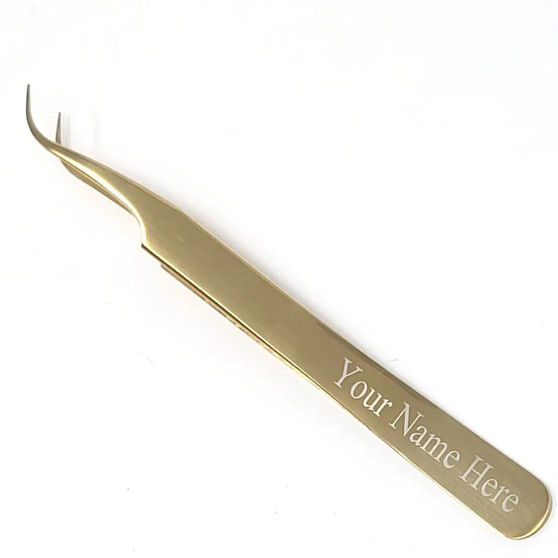 Diamond Grip Tweezers For Eyelash Extensions Straight And Curved Precision Professional Volume Easy Fanning