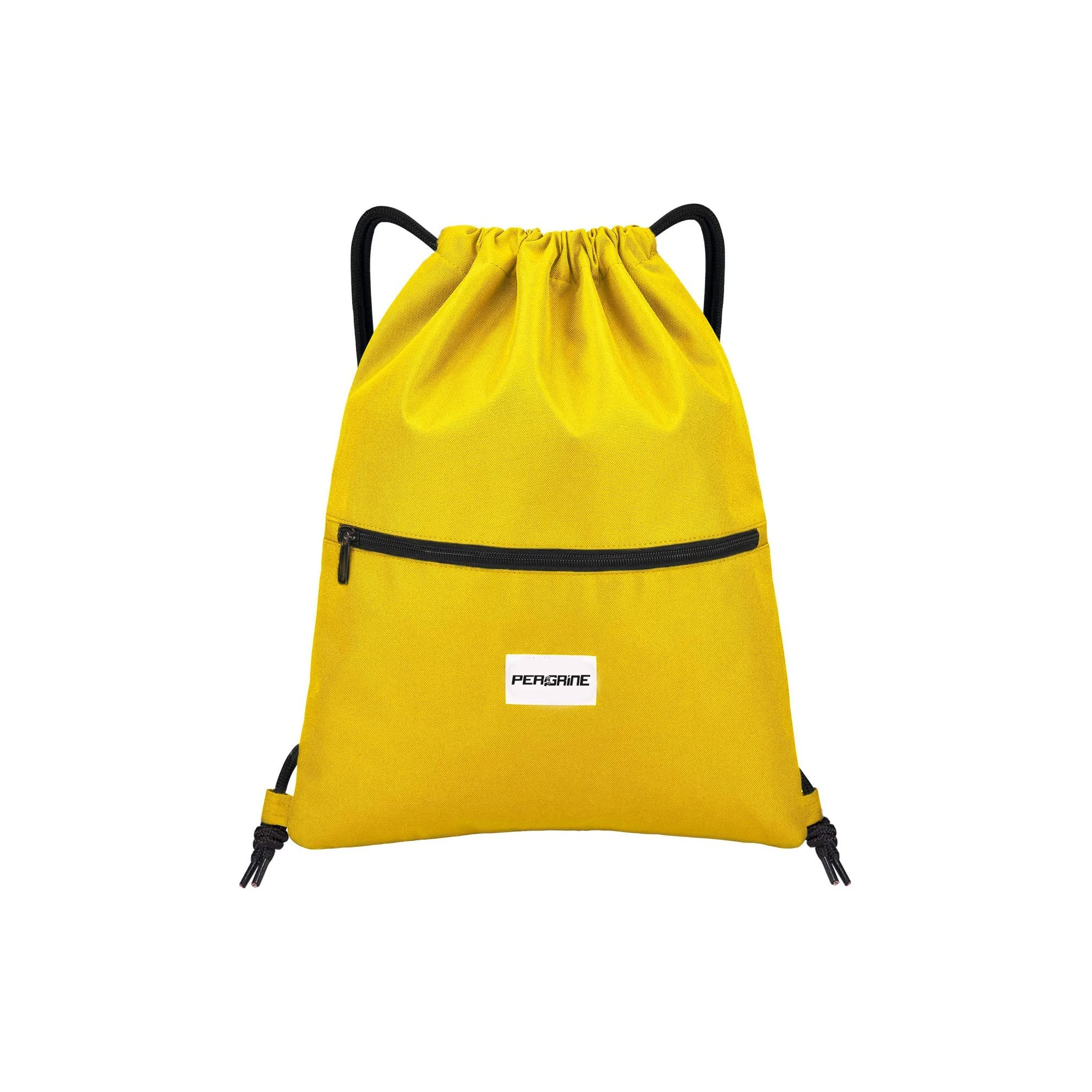 High Quality Drawstring Backpack Sports Gym Bag for Women Men Children Large Size with Zipper and Water Bottle Mesh Pockets